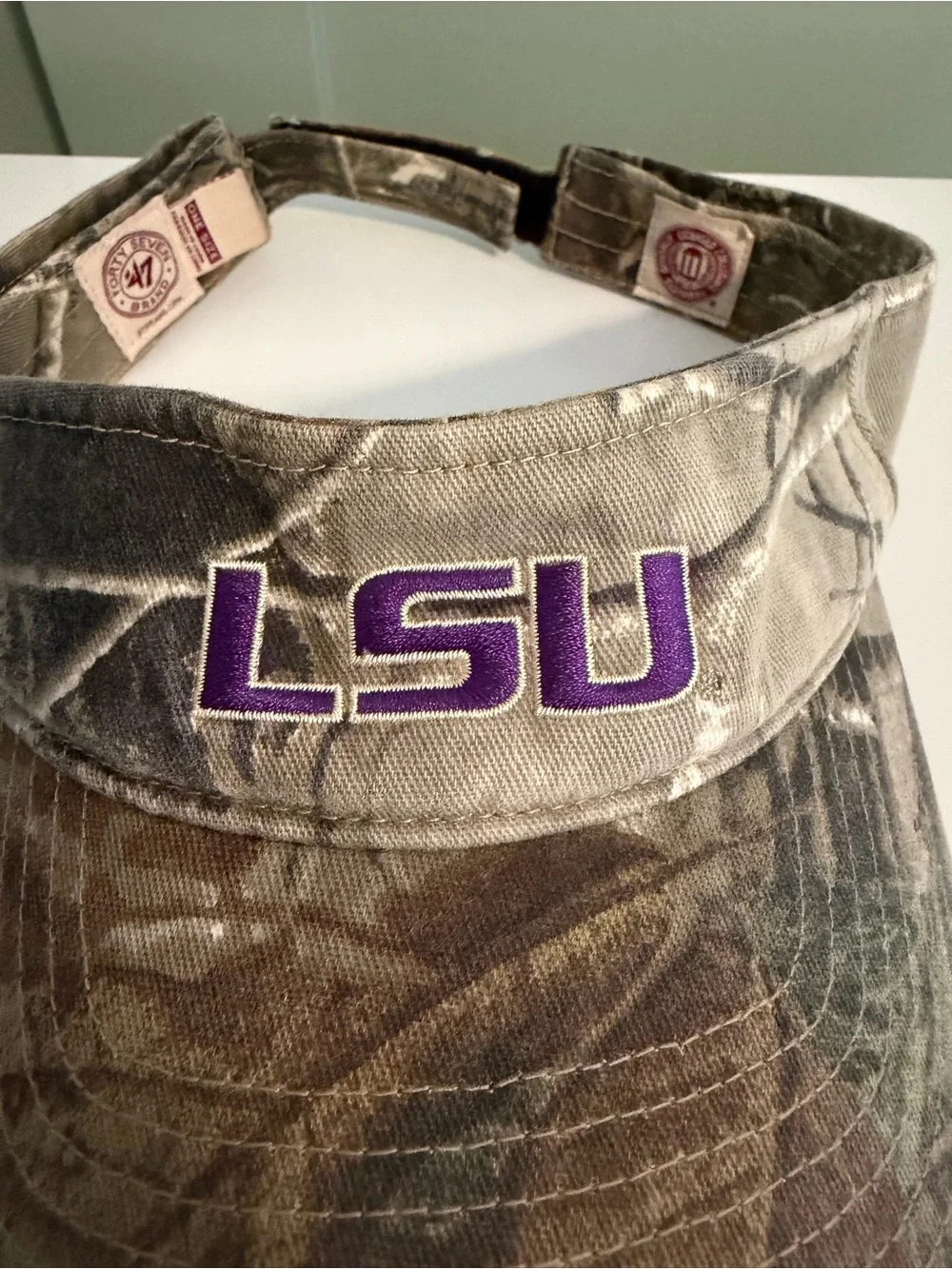 '47 Brand LSU Tigers Camouflage Visor One Size Officially Licensed